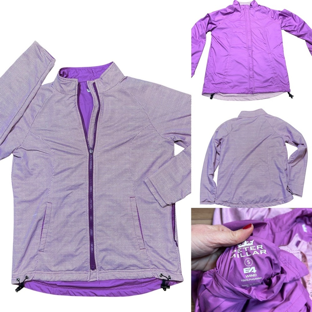 Peter Millar women’s E4 reversible jacket size small windbreaker golf tennis